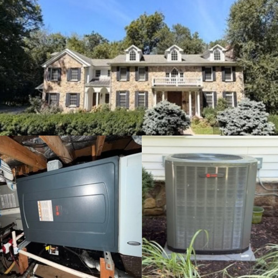 100,000 BTU furnace and 4-ton AC installation in Short Hills, NJ